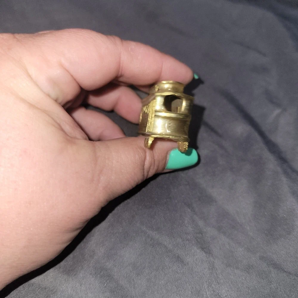 Vintage Miniature Brass Cable Car San Francisco Souvenir Trolley EUC